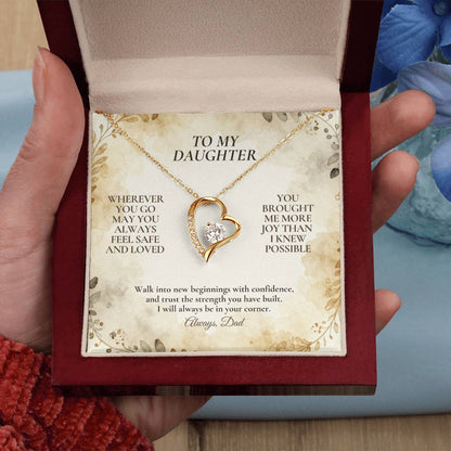 C114 - My Love Will Be Your Quiet Home Wherever Your Journey Takes You - Forever Love Necklace