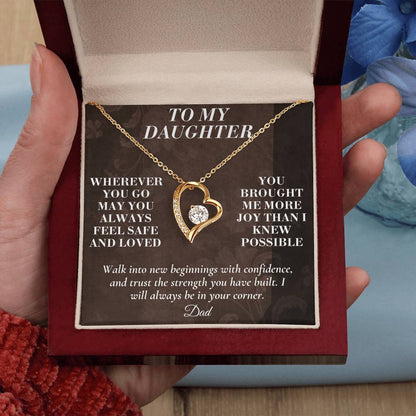 C164 - My Love Will Be Your Quiet Home Wherever Your Journey Takes You - Forever Love Necklace