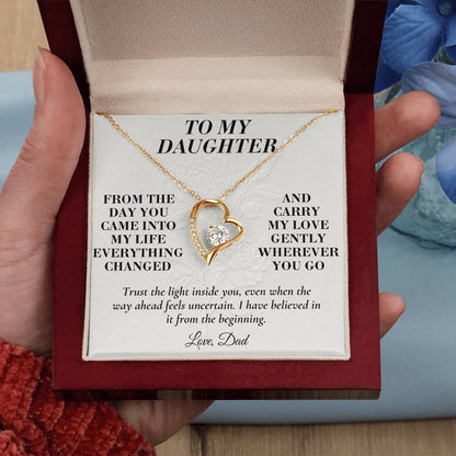 C140 - If You Ever Forget How Special You Are Remember Dad Has Never Forgotten For A Single Day - Forever Love Necklace