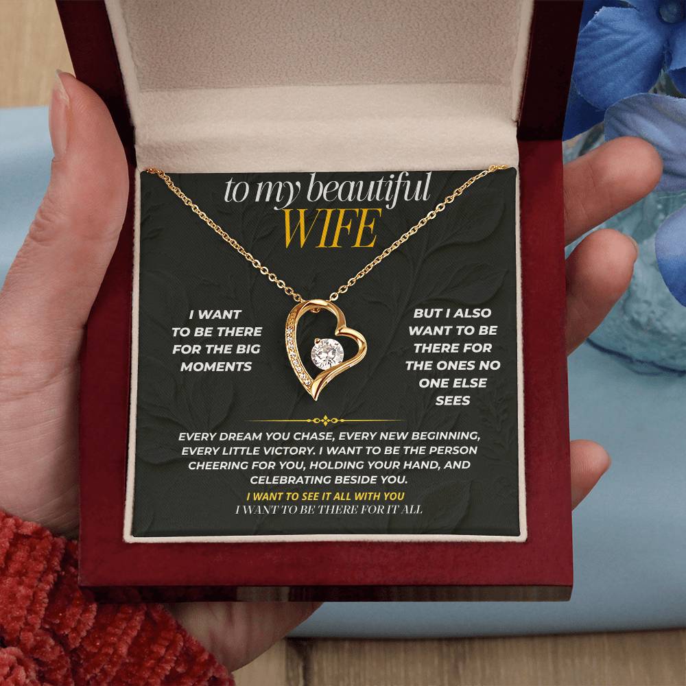 S192 - I Want To Be Beside You For Every Milestone – Forever Love Necklace From Husband