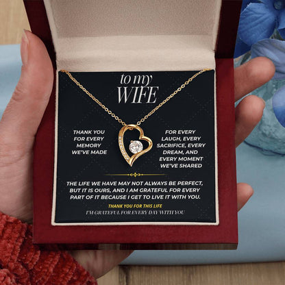 S98 - Thank You For Our Beautiful Life – Forever Love Necklace From Husband