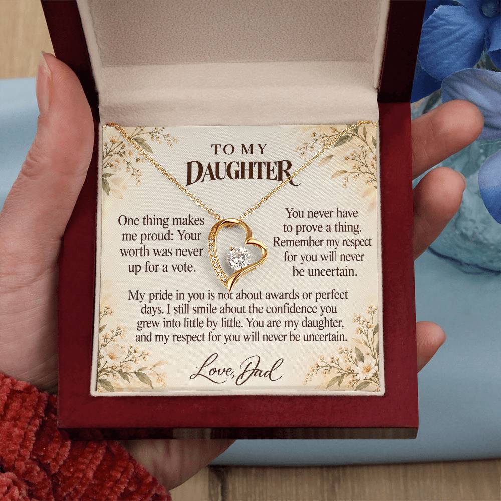 C673 - Wear Your Invisible Crown And A Father Proud Of Who You Are - Forever Love Necklace