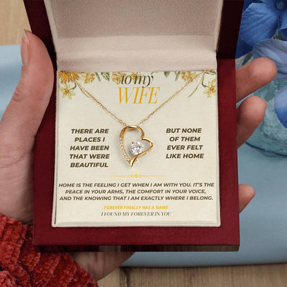 S123 - You Make My Heart Feel At Home – Forever Love Necklace From Husband