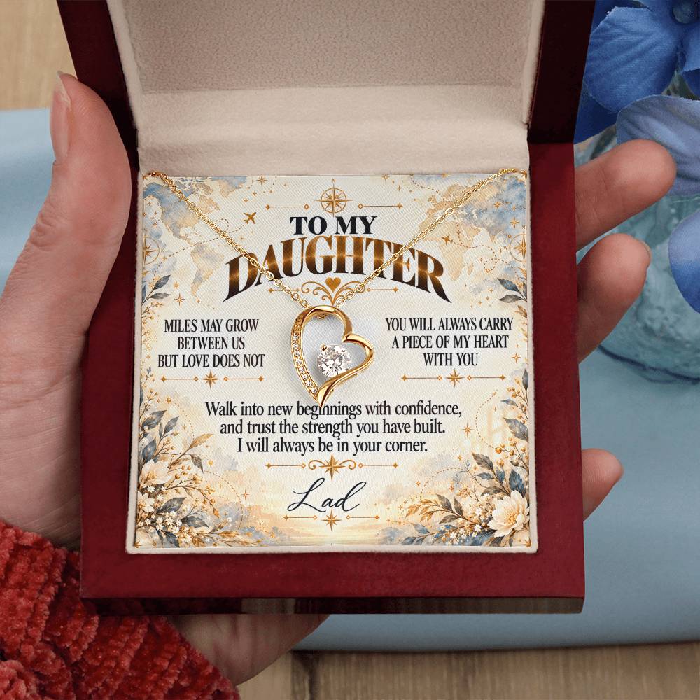 C444 - The Love Between A Father And Daughter Becomes A Legacy That Lives Beyond Every Season - Forever Love Necklace