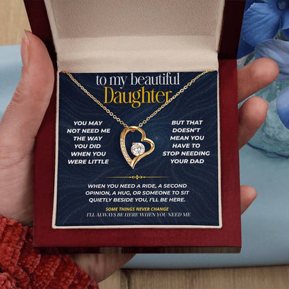 S271 - I’ll Always Be There When You Need A Dad – Forever Love Necklace From Dad