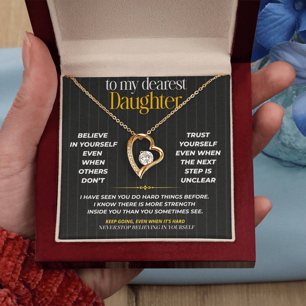 S261 - I Hope You Never Stop Believing In Yourself – Forever Love Necklace From Dad