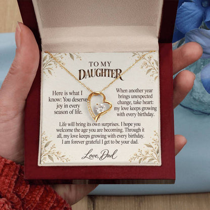 C555 - Every Birthday Candle And The Words I Hope You Always Remember - Forever Love Necklace