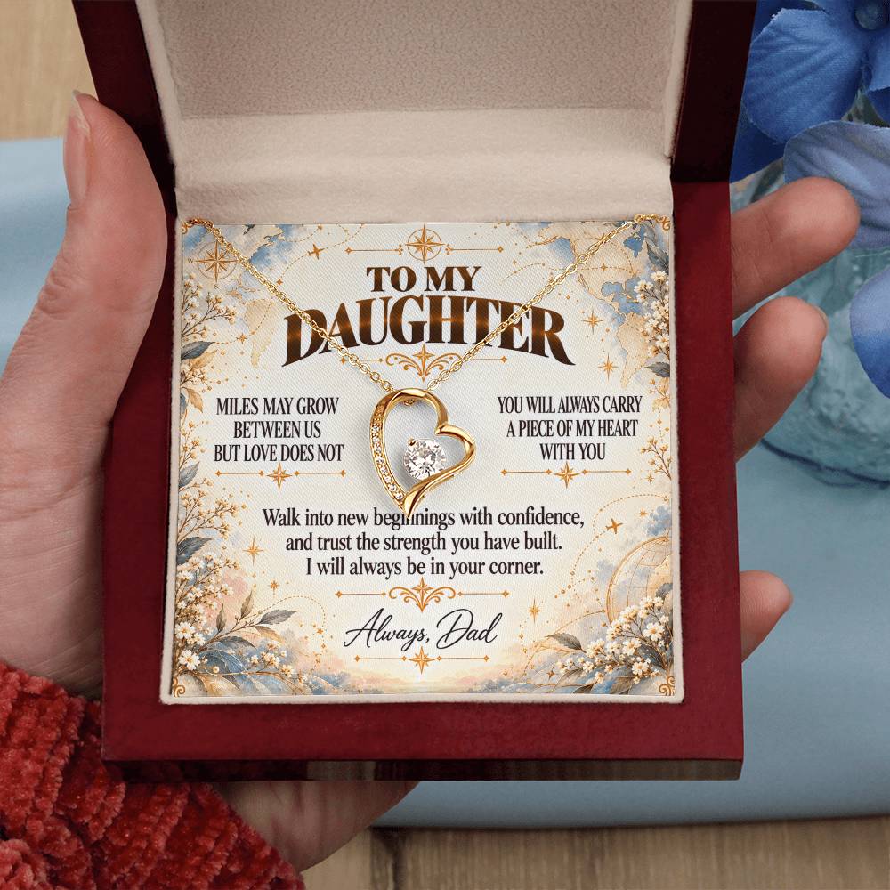 C394 - The Love Between A Father And Daughter Becomes A Legacy That Lives Beyond Every Season - Forever Love Necklace
