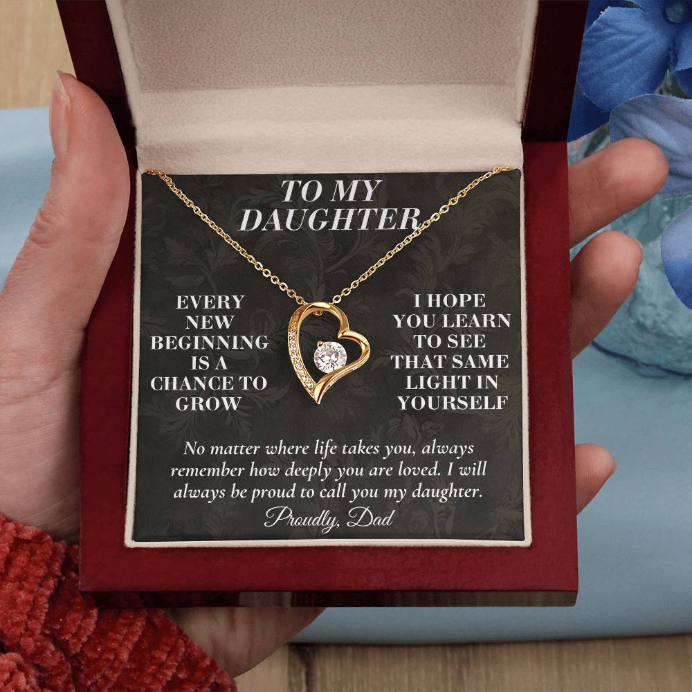 C165 - Never Doubt How Much Joy You Brought Into My Life From The Day You Arrived - Forever Love Necklace