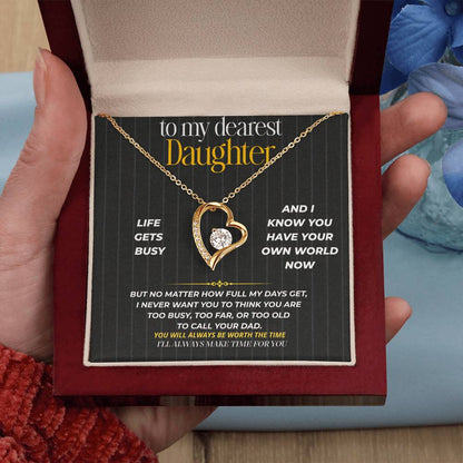 S263 - I’ll Always Make Time For You – Forever Love Necklace From Dad