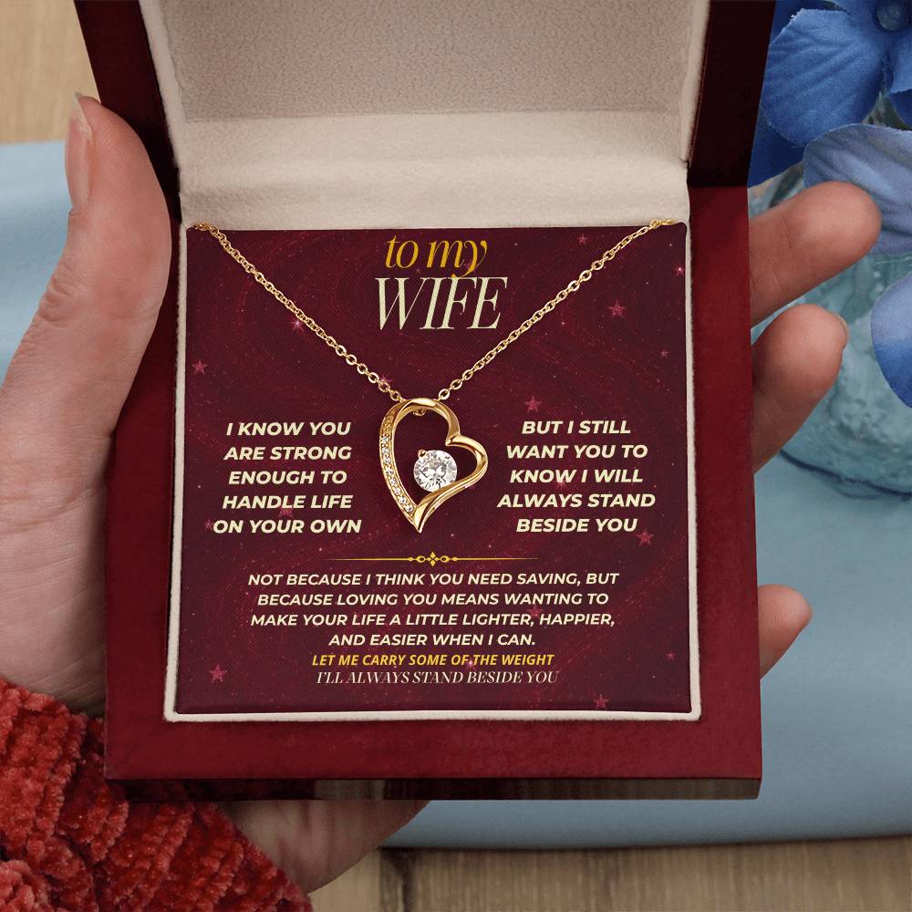 S171 - You Are The Woman I Want To Protect And Love – Forever Love Necklace From Husband