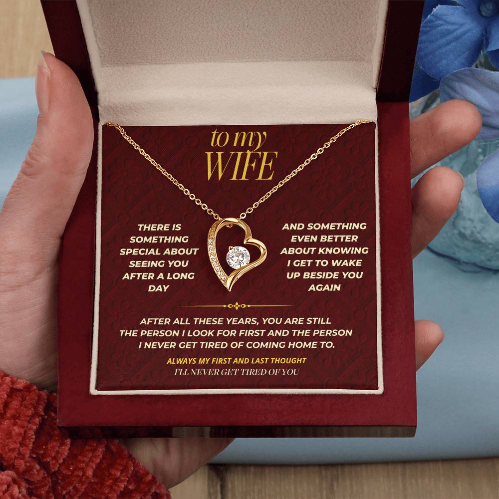 S114 - You Are My Favorite Hello And Goodbye – Forever Love Necklace From Husband