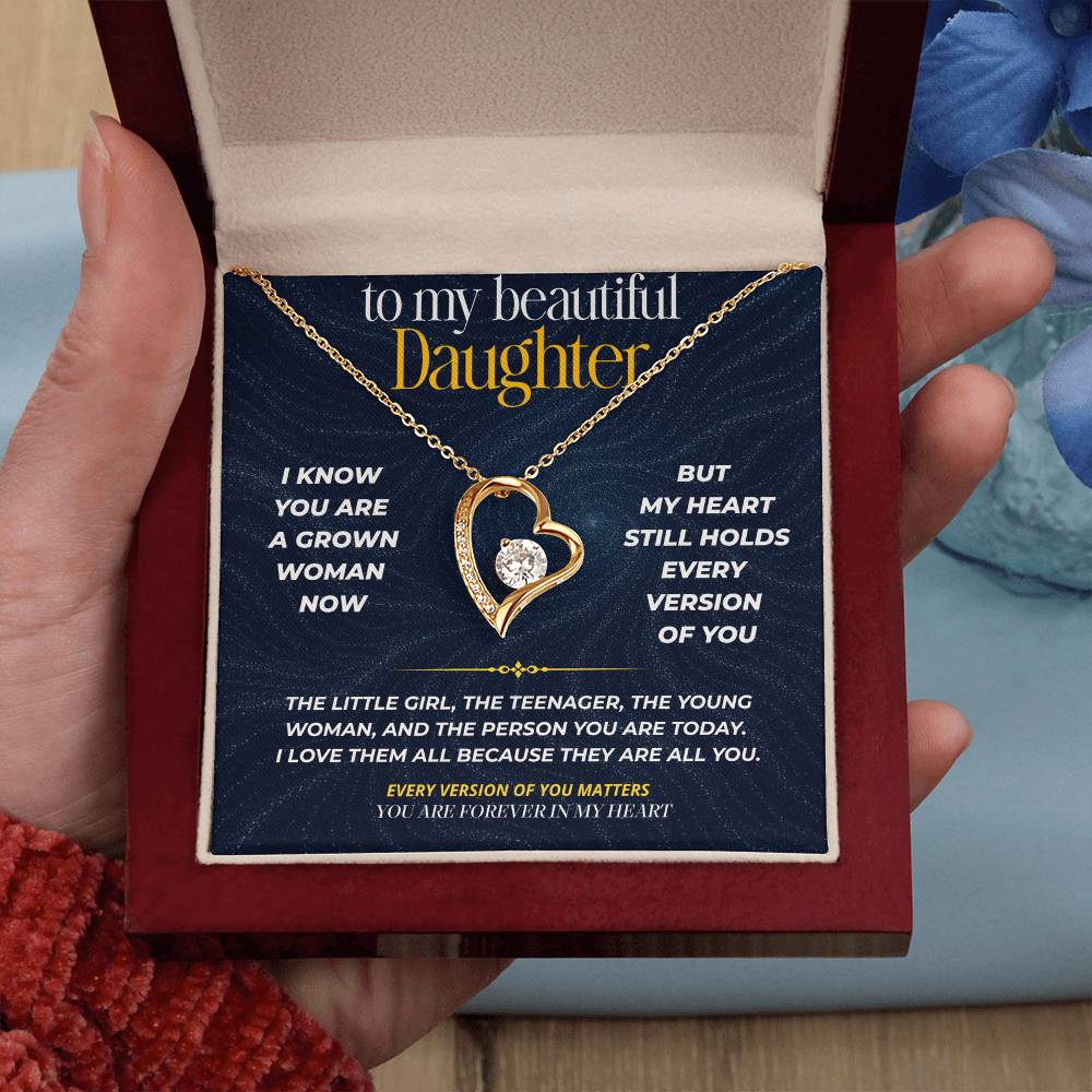 S270 - You Are The Little Girl I Carry In My Heart – Forever Love Necklace From Dad