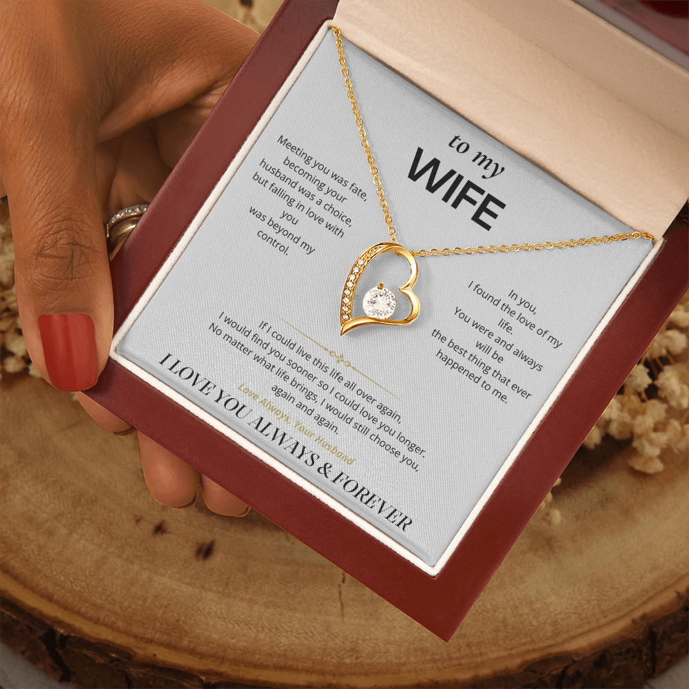 S1 - I'd Choose You Again – Forever Love Necklace From Husband