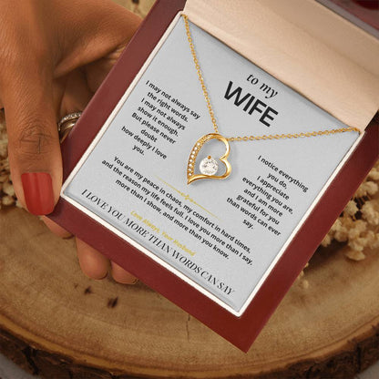S6 - Things I Don't Say Enough – Forever Love Necklace From Husband