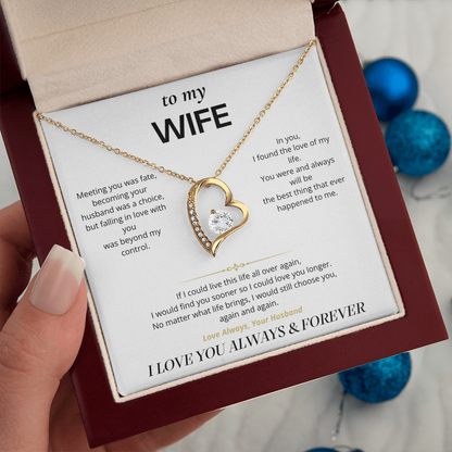 S1 - I'd Choose You Again – Forever Love Necklace From Husband