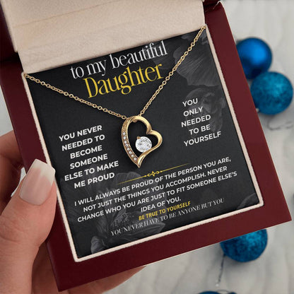 S291 - You Don’t Have To Make Me Proud, Just Be You – Forever Love Necklace From Dad