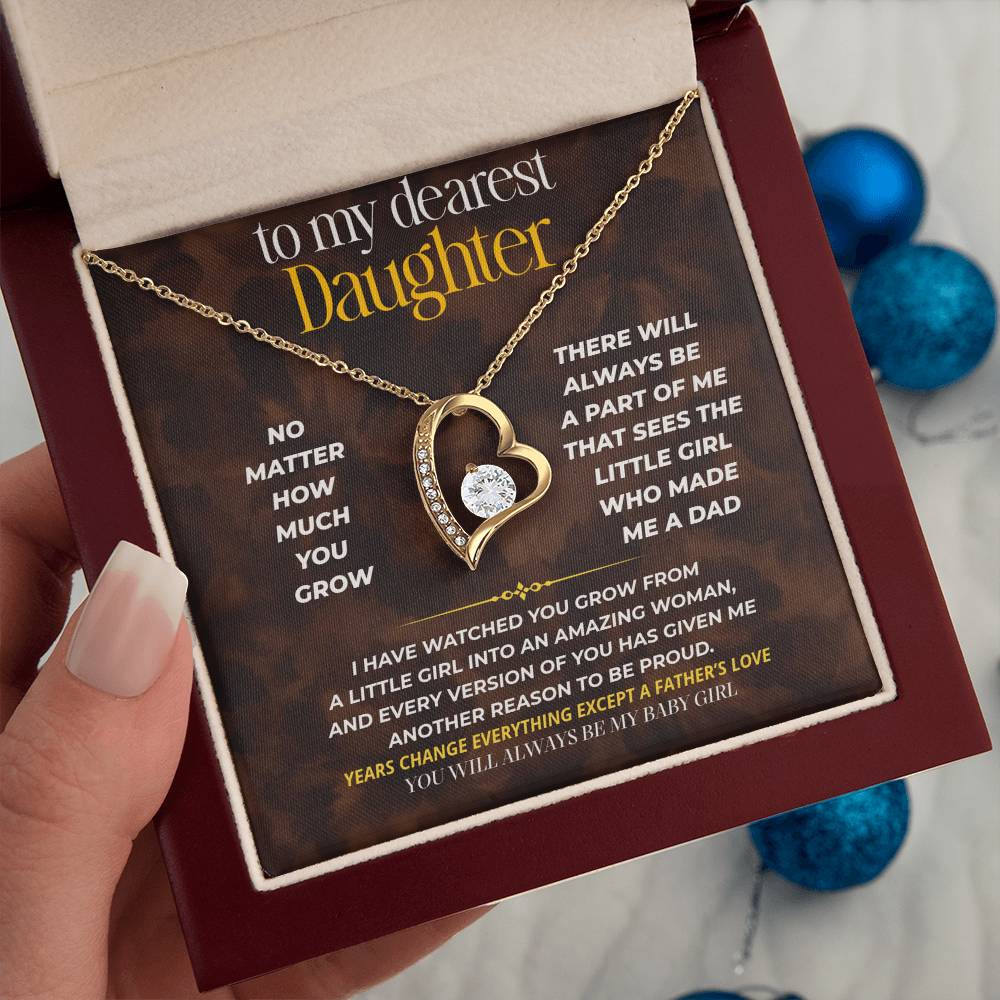S251 - You Will Always Be My Baby Girl – Forever Love Necklace From Dad