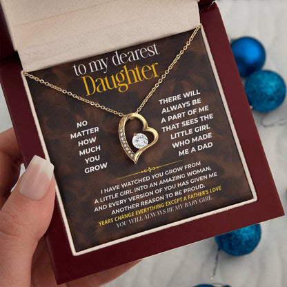 S251 - You Will Always Be My Baby Girl – Forever Love Necklace From Dad