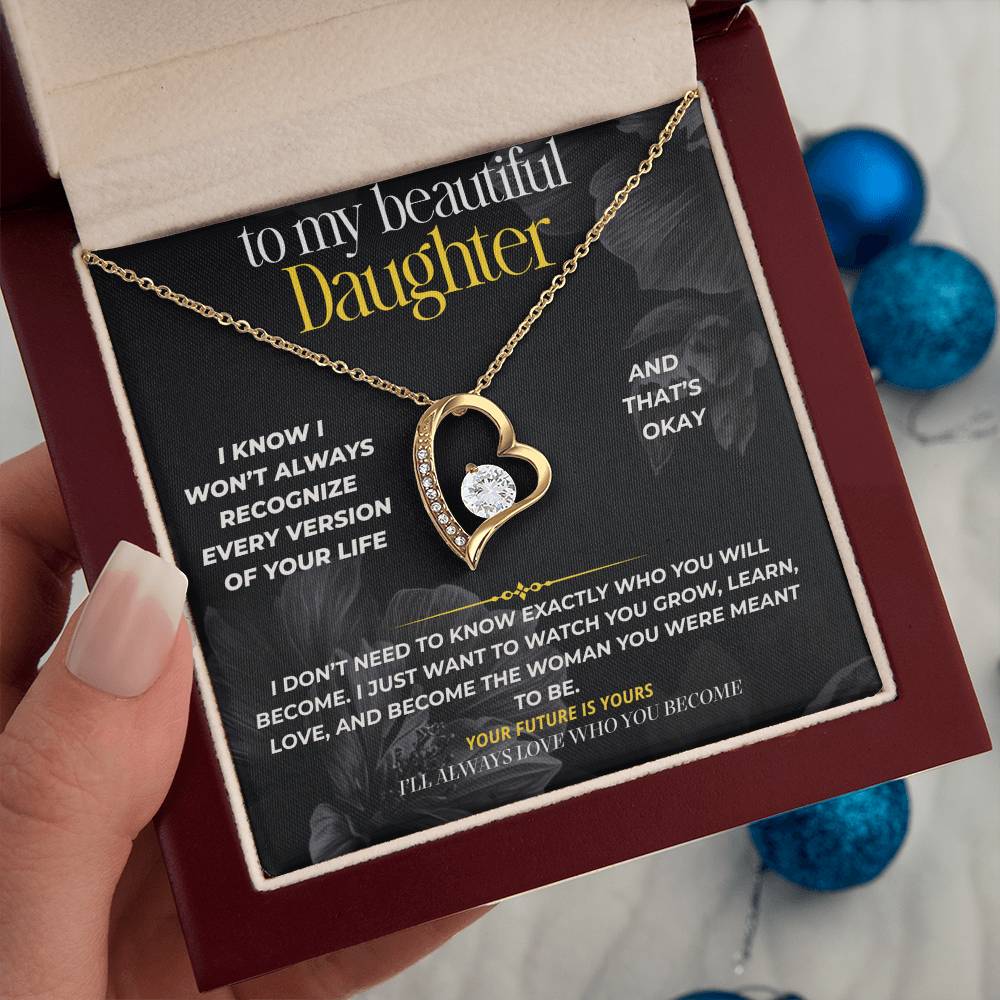 S295 - I’ll Always Love The Woman You Become – Forever Love Necklace From Dad
