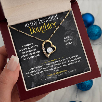 S295 - I’ll Always Love The Woman You Become – Forever Love Necklace From Dad