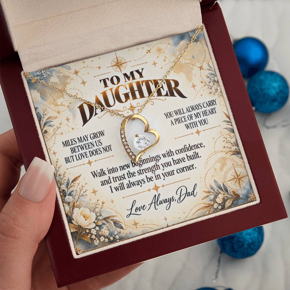 C344 - The Love Between A Father And Daughter Becomes A Legacy That Lives Beyond Every Season - Forever Love Necklace