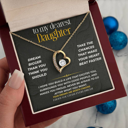 S237 - I Hope You Chase Every Dream – Forever Love Necklace From Dad