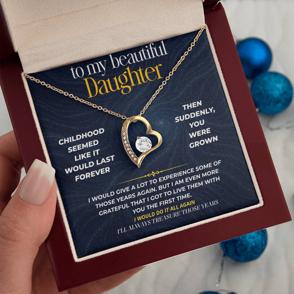S275 - I’ll Always Treasure The Years We Had Together – Forever Love Necklace From Dad