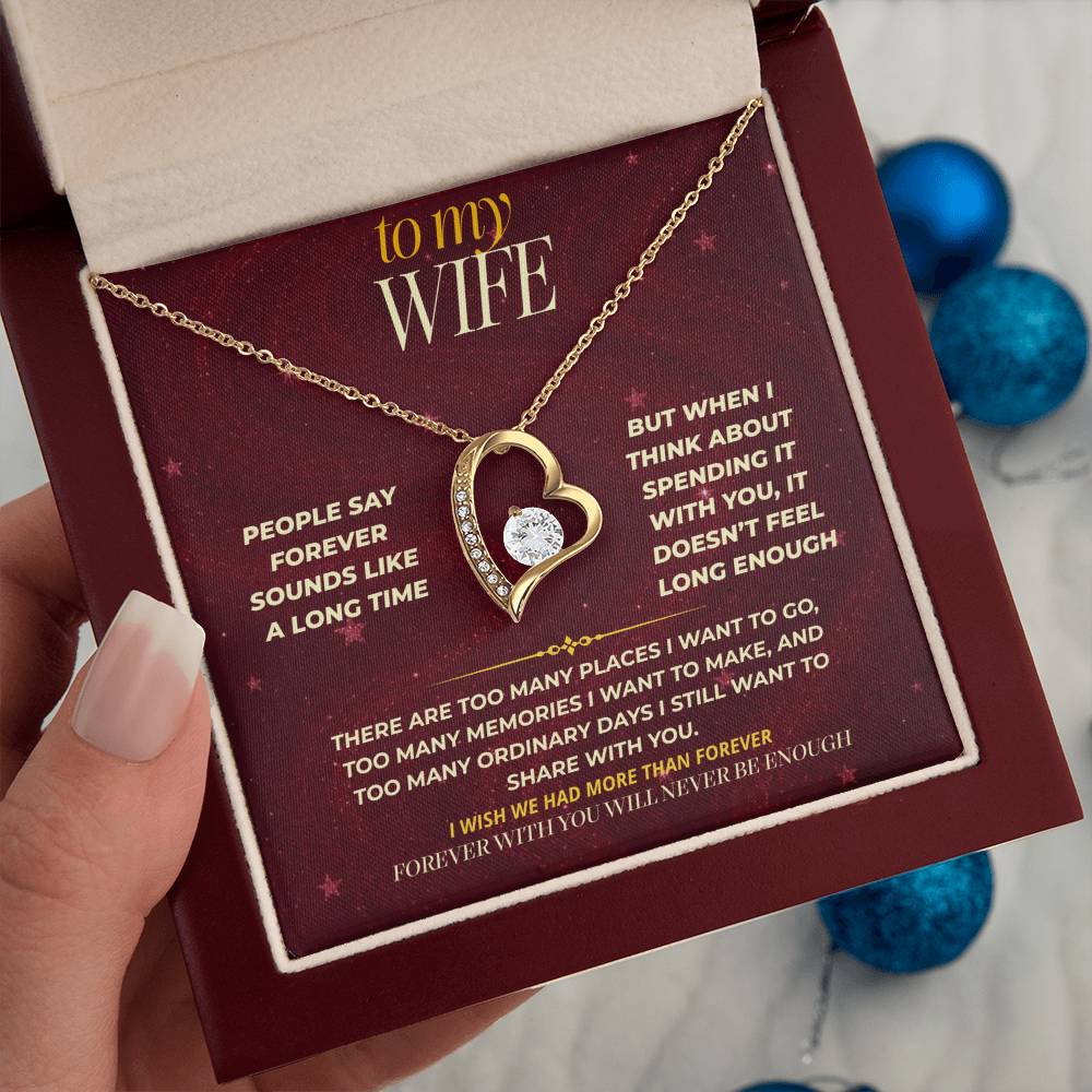 S172 - You’re The Reason Forever Doesn’t Feel Long Enough – Forever Love Necklace From Husband