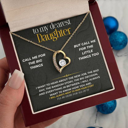 S232 - I’ll Be Here For The Big And Little Things – Forever Love Necklace From Dad