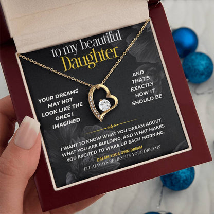 S297 - I’ll Always Have A Place In My Heart For Your Dreams – Forever Love Necklace From Dad
