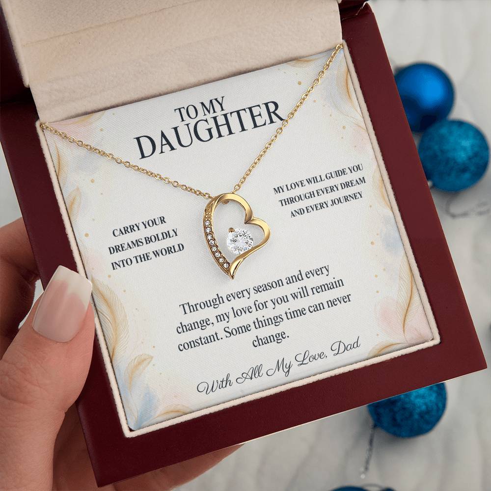 C93 - Wherever Tomorrow Leads You Remember You Have Already Made Your Dad Incredibly Proud - Forever Love Necklace