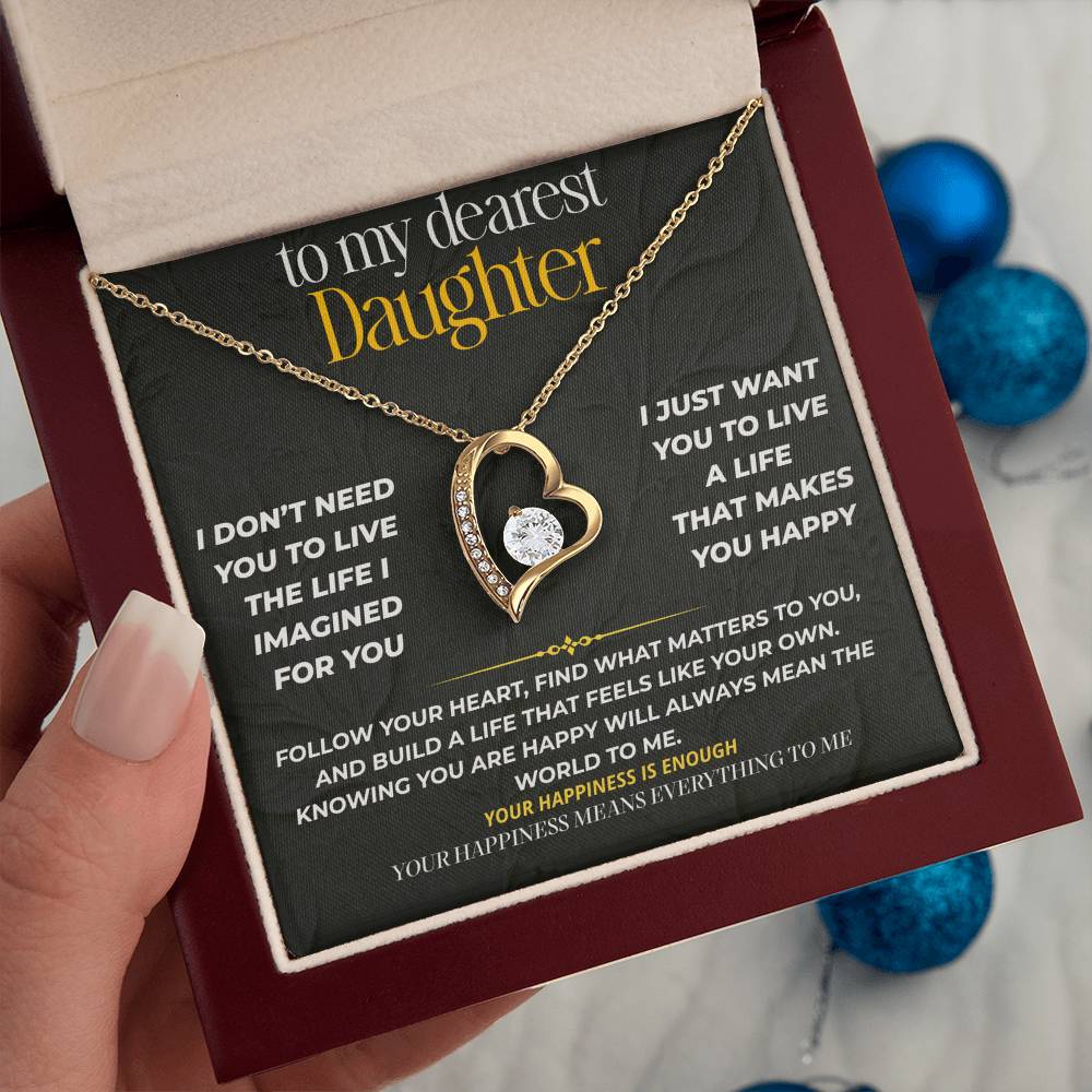 S225 - Your Happiness Means Everything To Me – Forever Love Necklace From Dad