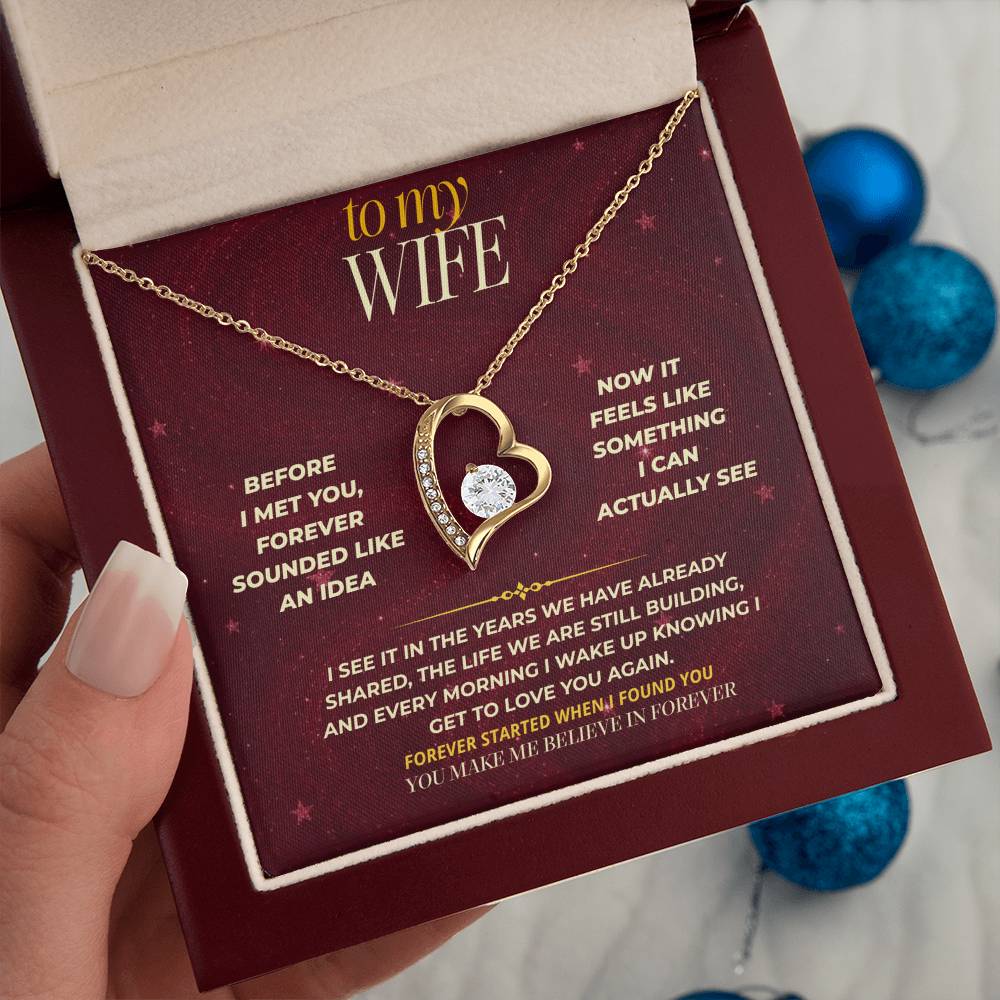 S177 - You Make Me Believe In Forever – Forever Love Necklace From Husband