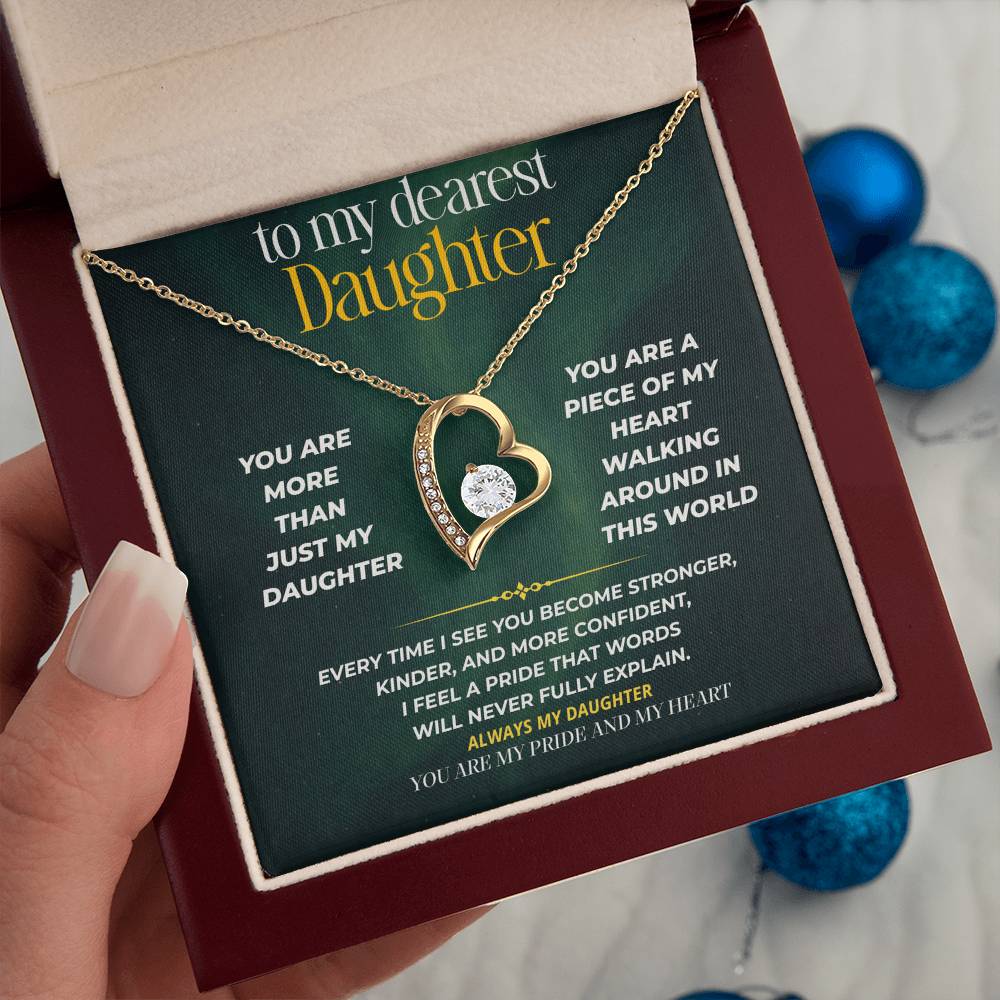 S247 - You Are My Daughter, My Pride, My Heart – Forever Love Necklace From Dad