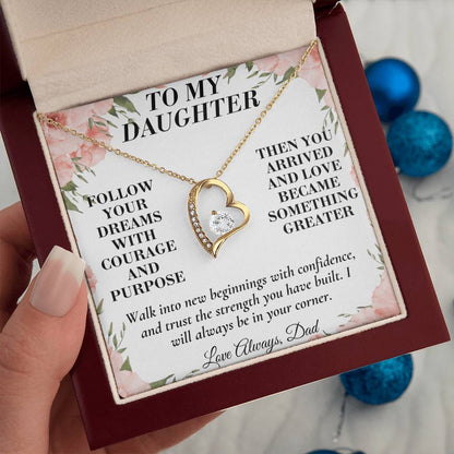 C184 - When You Feel Lost Remember The Love That Raised You Will Always Help Guide You Home - Forever Love Necklace