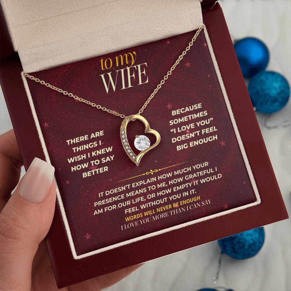 S178 - I Love You Beyond What I Know How To Say – Forever Love Necklace From Husband