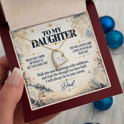 C244 - The Love Between A Father And Daughter Becomes A Legacy That Lives Beyond Every Season - Forever Love Necklace