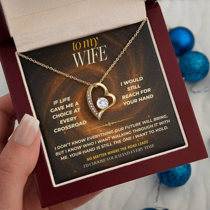 S147 - I’d Choose Your Hand Every Time – Forever Love Necklace From Husband