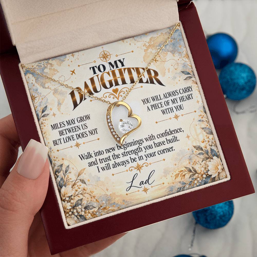 C444 - The Love Between A Father And Daughter Becomes A Legacy That Lives Beyond Every Season - Forever Love Necklace
