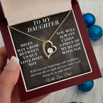 C194 - The Love Between A Father And Daughter Becomes A Legacy That Lives Beyond Every Season - Forever Love Necklace