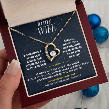 S108 - You Deserve To Know How Loved You Are – Forever Love Necklace From Husband