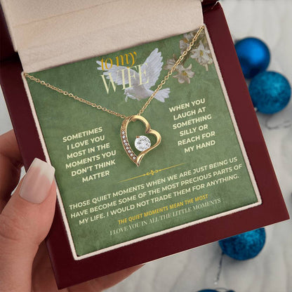 S135 - I Love You More In The Little Moments – Forever Love Necklace From Husband