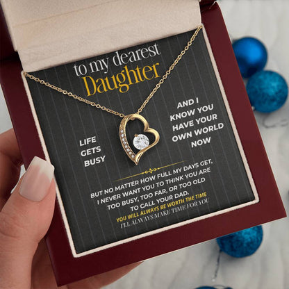 S263 - I’ll Always Make Time For You – Forever Love Necklace From Dad
