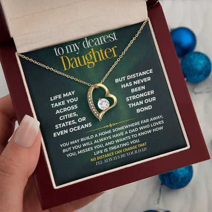 S248 - I’ll Be Your Dad No Matter How Far You Go – Forever Love Necklace From Dad