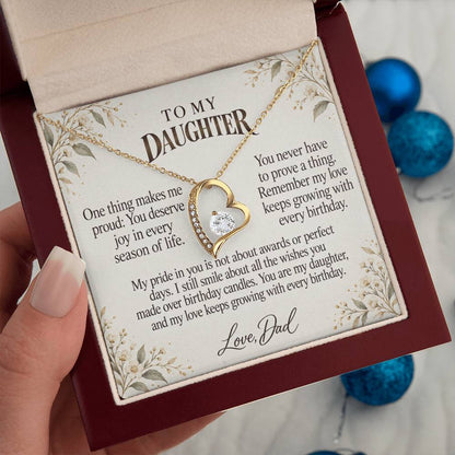 C553 - Every Birthday Candle And A Father Proud Of Who You Are - Forever Love Necklace