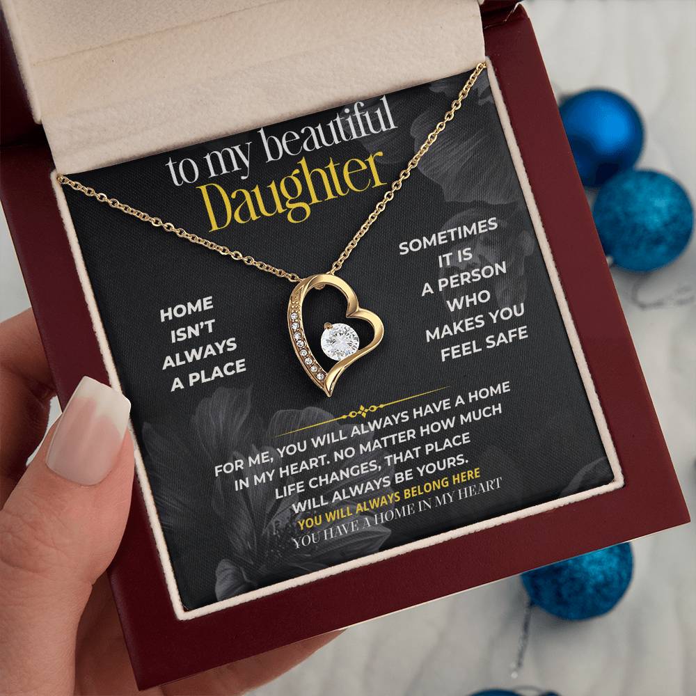 S294 - I Hope You Never Forget You Have A Home In My Heart – Forever Love Necklace From Dad
