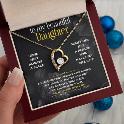 S294 - I Hope You Never Forget You Have A Home In My Heart – Forever Love Necklace From Dad
