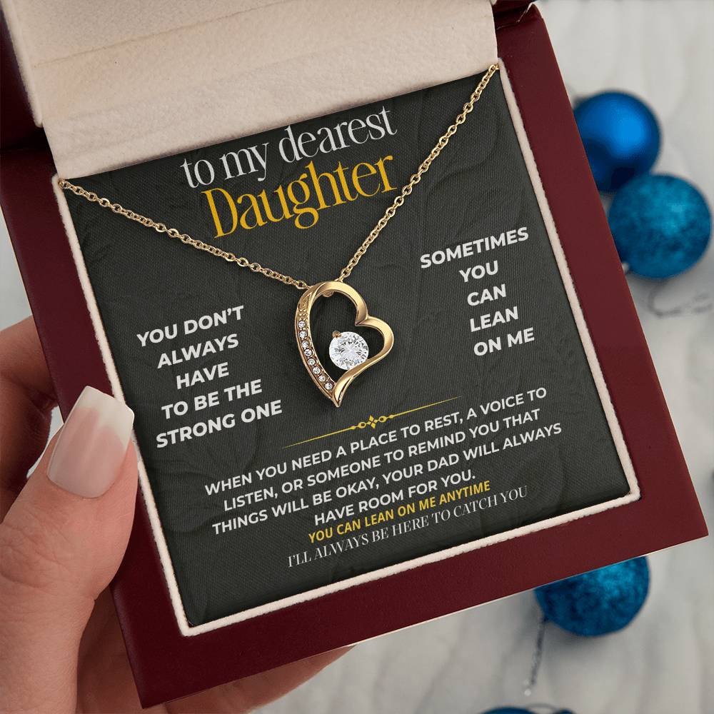 S238 - I’ll Always Be The Shoulder You Can Lean On – Forever Love Necklace From Dad