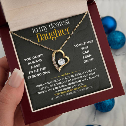 S238 - I’ll Always Be The Shoulder You Can Lean On – Forever Love Necklace From Dad